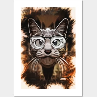 Curious Cat - Caricature Posters and Art